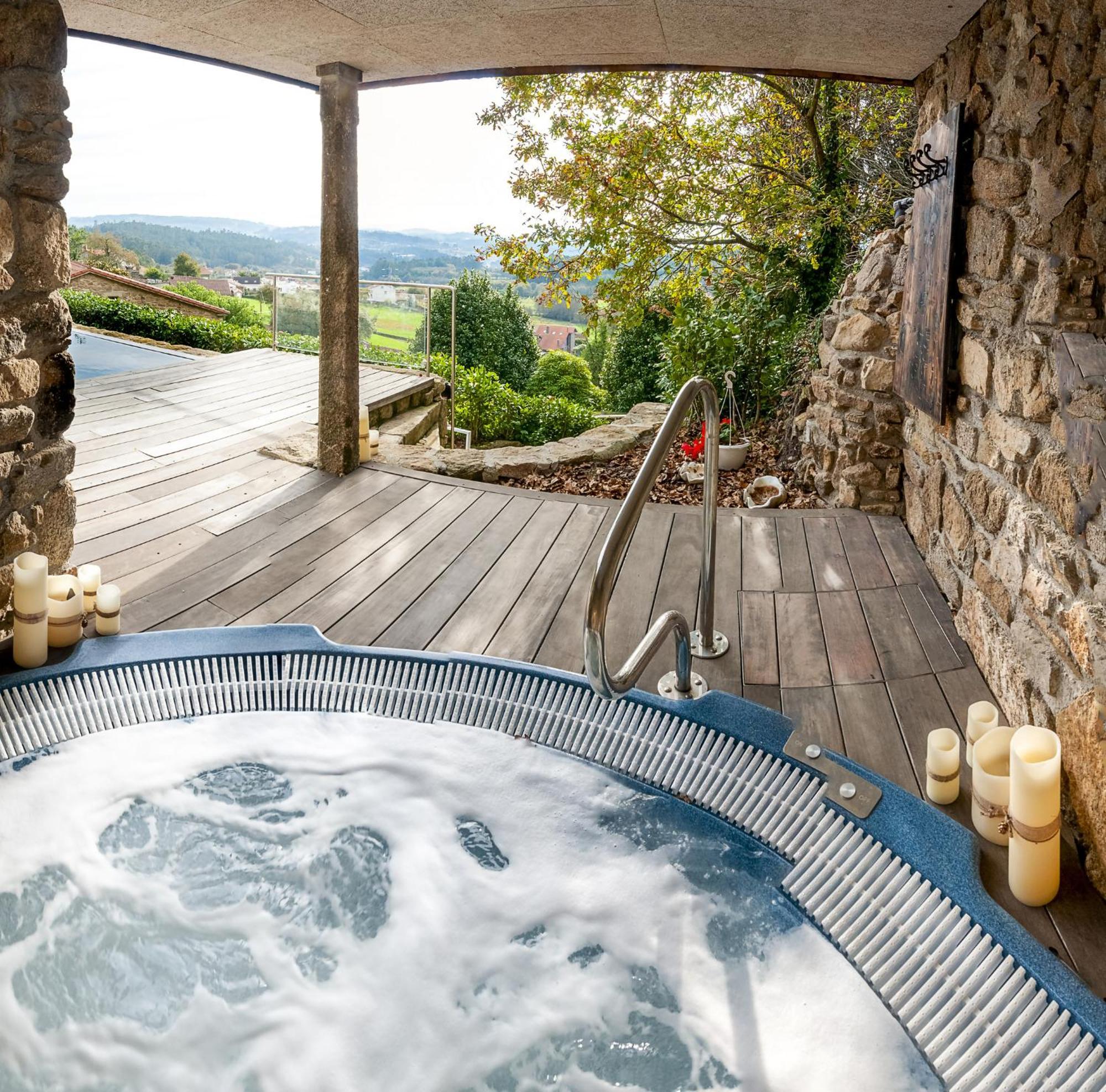 Casa Do Cebro Casa Con Piscina Y Jacuzzi Privados Villa Santiago de Compostela Kültér fotó